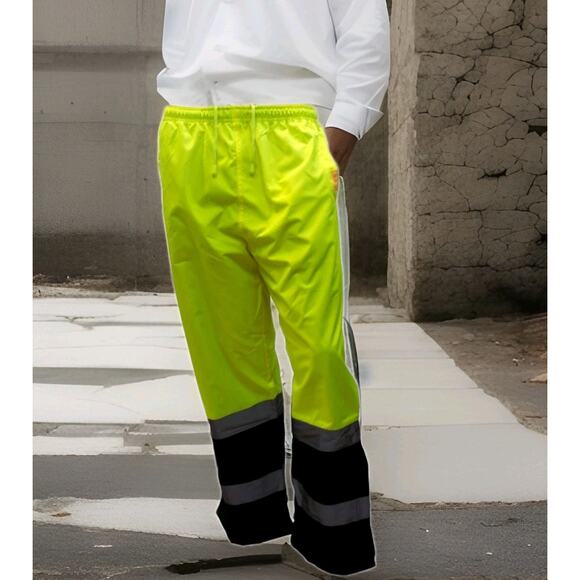 RK Safety  Hi-Viz Workwear WP0212 thermal-lined Waterproof Rain Pants 2XL - Picture 1 of 8